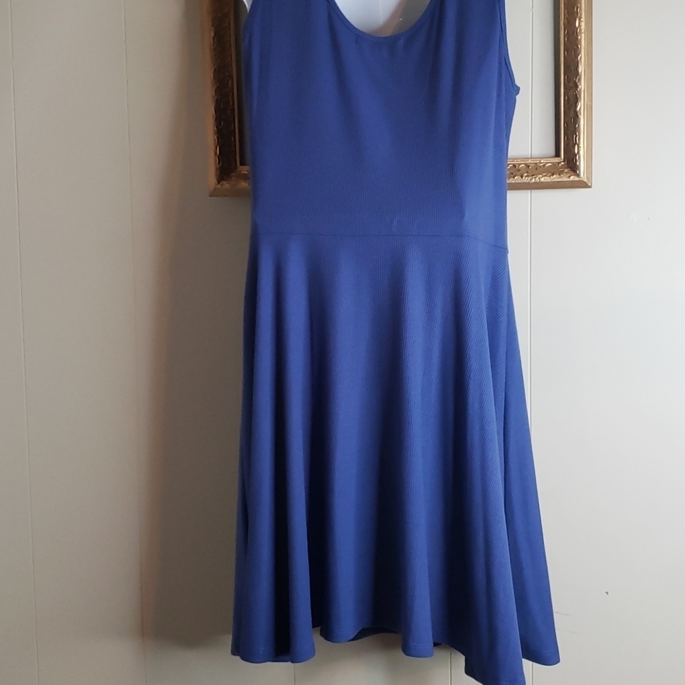 C&V Blue Ribbed Dress - Picture 8 of 8